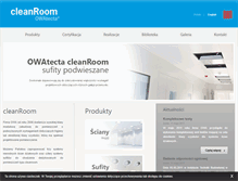 Tablet Screenshot of cleanrooms.pl